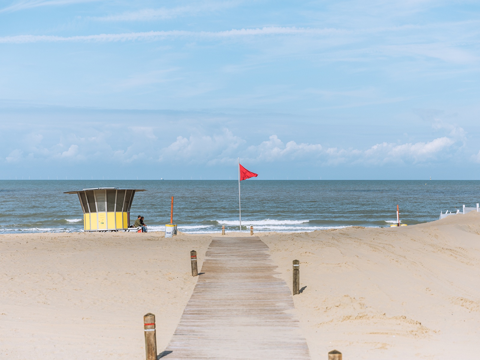 Aan het strand